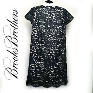 Brooks Brothers Lace Overlay Dress